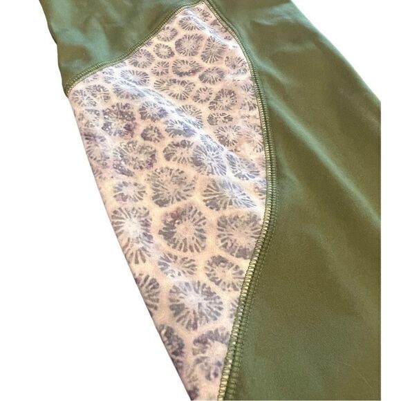 NWOT Soulgani XL Army Green Bali Beach Babe Leggings Sz 1X - Picture 4 of 7